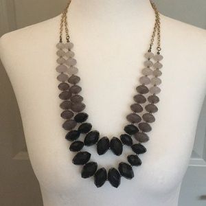 💕5 for $10 Black and gray beaded necklace